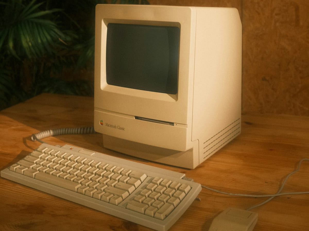 What year was the first Apple computer released for sale?