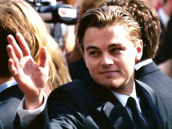 What was Leonardo DiCaprio’s first film?